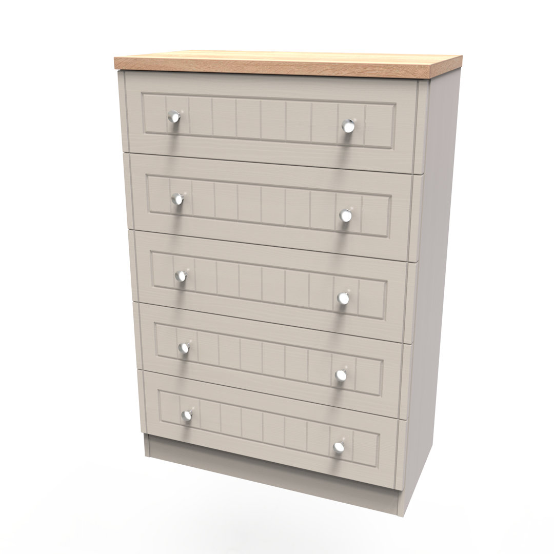 Fully Assembled Rosio 5 Drawer Chest