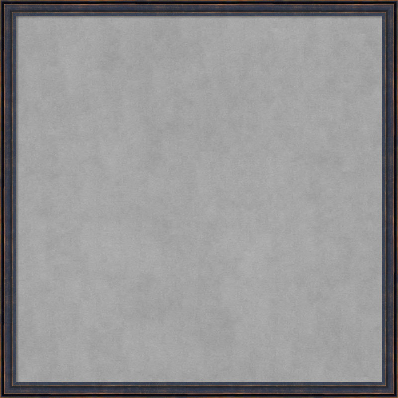 Tableau magnétique à cadre arrondi bronze foncé, H 26 po x l 26 po