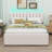 Upholstered Platform Bed With Trundle-1192086133