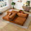 Canapé-lit pliant Addisin pour très grand lit - Canapé-lit convertible à compression avec 2 accoudoirs à traversin amovibles et 2 coussins décoratifs-403763392
