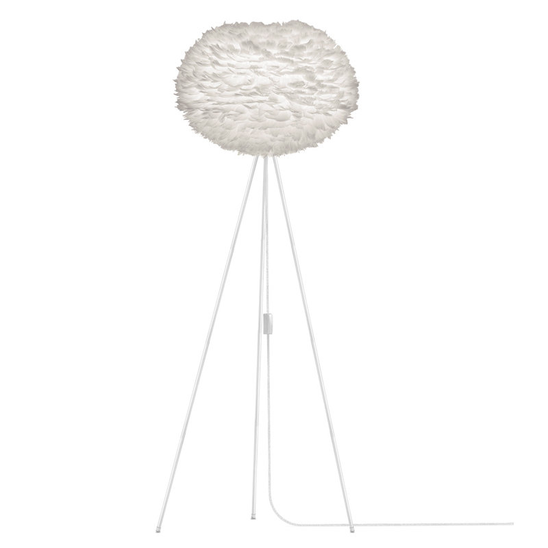 Eos 63'' Tripod Floor Lamp, White, White, 56" H