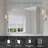 30''H Recessed Or Surface Wall Mount Bathroom Medicine Cabinet With Adjustable Glass Shelves-202083411