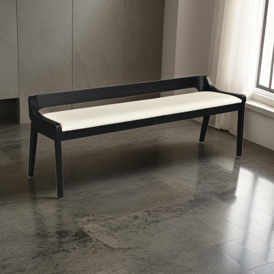 Irmagene Faux Leather Upholstered Bench
