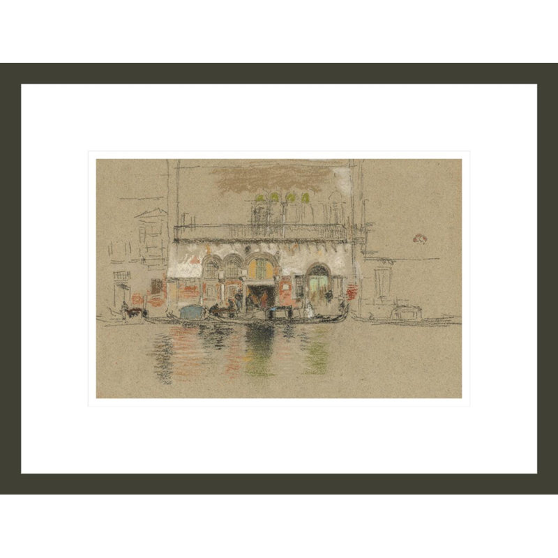 Le palais; «White and Pink» par James McNeill Whistler, impression giclée sur cadre, H 12,95 po x l 16,75 po