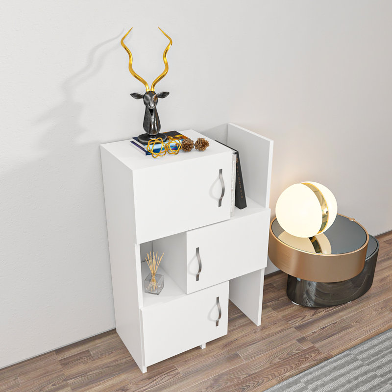 Anna 3 -Door 2 -Shelf Storage Cabinet