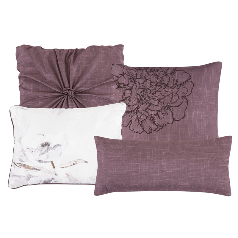 Polyester Floral Comforter, King Comforter + 6 Additional Pieces