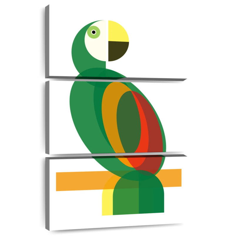 Ashelle Geometric Parrot, 65" H x 42" W