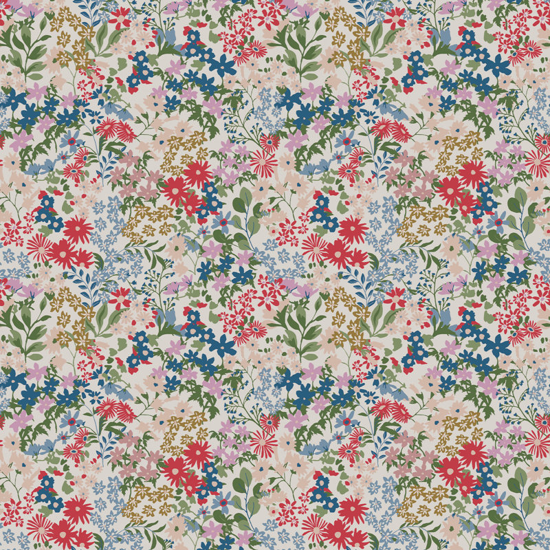 Double rouleau floral Brooksley