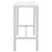 White High Gloss and Chrome 5-Piece Bar Set