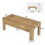 Bureau de direction 63 po, grand bureau d'ordinateur pour le bureau personnel, brun-129186889