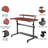 40" L Height Adjustable Computer Table with Hutch-62936335
