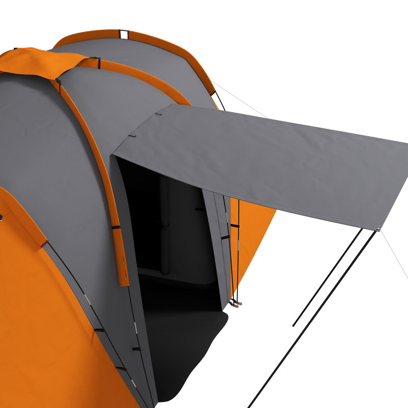 6 Person Tent, Orange