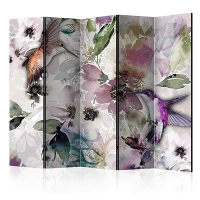Berns 225cm W x 172cm H 5 - Panel Folding Room Divider