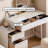 Cream Style White Dressing Table with Drawers and Extendable Feature