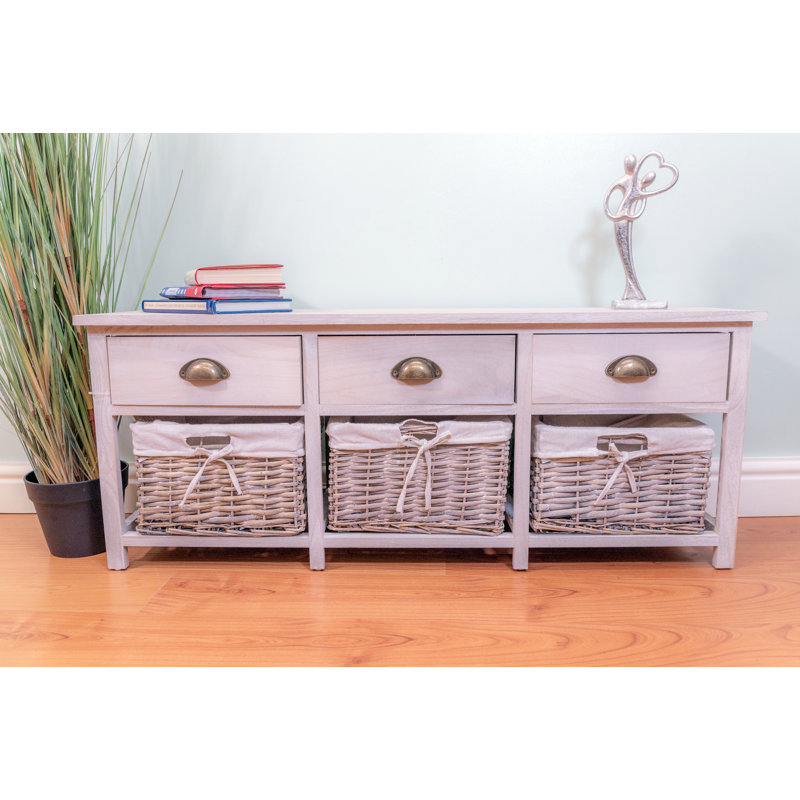 Ragsdale Solid Wood 107 cm W Chest of 3 Drawers