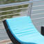 Chaise longue écologique en osier d'extérieur