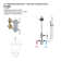 Universal 1/2" Thermostatic Rough Valve-in with Integrated Two Outlet Dedicated Diverter
