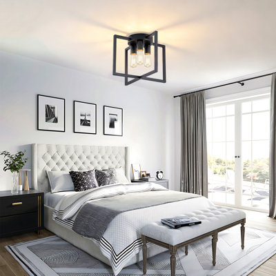 Iron Semi Flush Mount