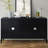 TREXM Round-Groove Sideboard - Retro Storage Cabinet for Dining & Living Room-931329154