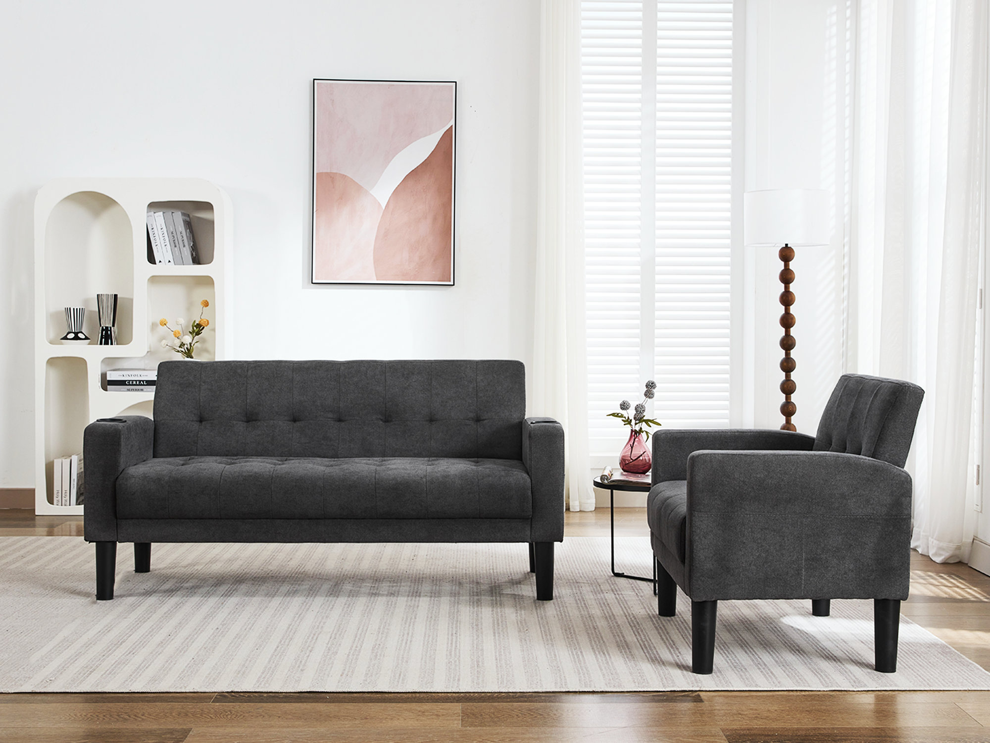 Hokku Designs Kwame 2 Piece Living Room Set & Reviews | Wayfair