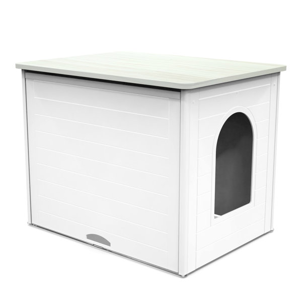 Palram CATSHIRE Cat Litter Box Enclosure Furniture, Hidden Litter Box for  Indoor Cats, Enclosed Cat Box Cabinet, Pet House, Side Table, Nightstand,  with Magnetic Door Latch, Easy to Clean, White - Yahoo