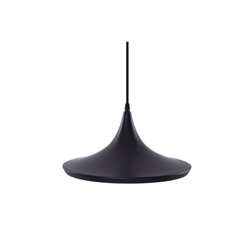 1 - Light Cone Pendant, Black/Gold