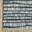 Tapis bleu sarcelle / ivoire Tierney Dashed Lines-2022631330