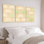 «Ginkgo Leaf», art mural tendu sur toile, ensemble de 3
