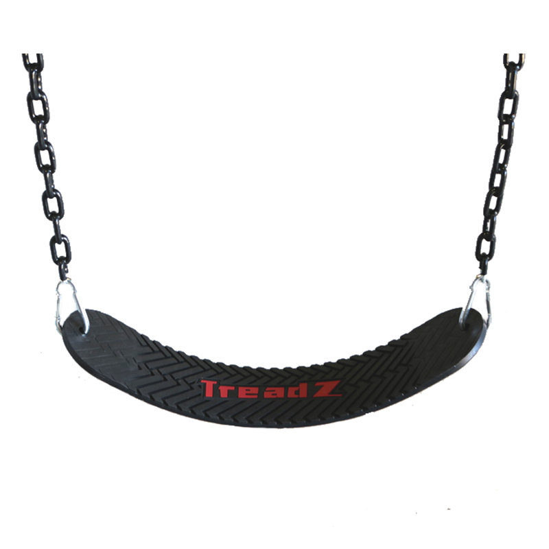 M&M Sales Enterprise Rubber Belt Swing with Mounting Hangers and Chains