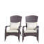 Chaise de patio avec coussins (coussin beige)