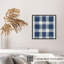 Abstrait, motif écossais bleu, reproduction d'art moderne sans cadre-1435888884