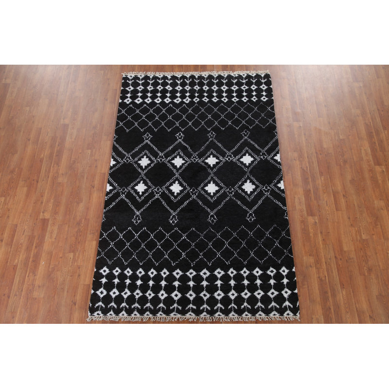 Tapis géométrique indien 5 x 8