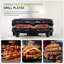 Griller le fromage 2 tranches de 750 W avec plaques antiadhésives