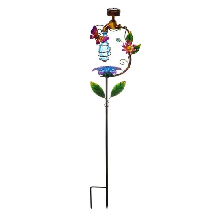 Butterfly Solar Faucet Garden Stake