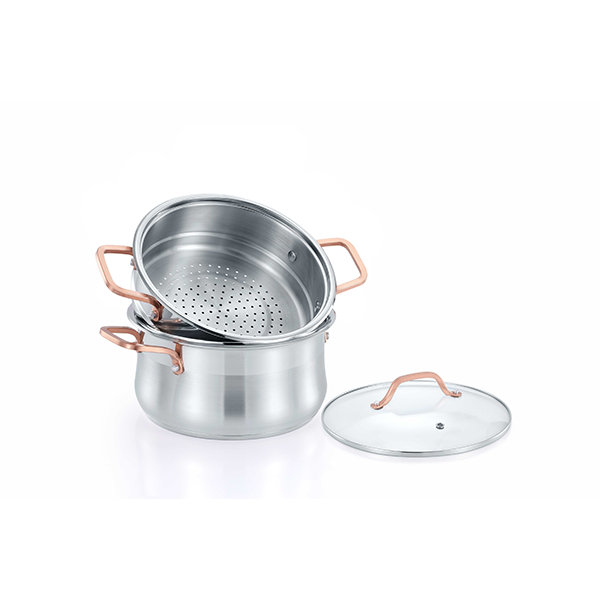 Batterie de cuisine 1 pte Concord Faitout en acier inoxydable avec couvercle