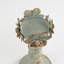Porte-bougie de décoration florale en métal, finition rustique bleu patiné, décoration intérieure élégante-2113854190
