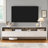 Dulane 70'' Modern TV Stand with Open Shelf&Large Storage Space for TVs up to 75'',White-977339615