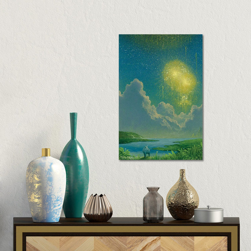 Fireworks Of Firefly Pass by Toshio Ebine - Gallery-Wrapped Canvas Giclée on Canvas, 30.48 cm H x 45.72 cm W, Wrapped Canvas