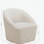Fauteuil pivotant Anson Boucle