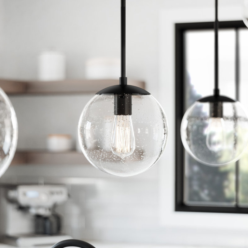 Vazken 1 - Light Single Pendant, Matte Black