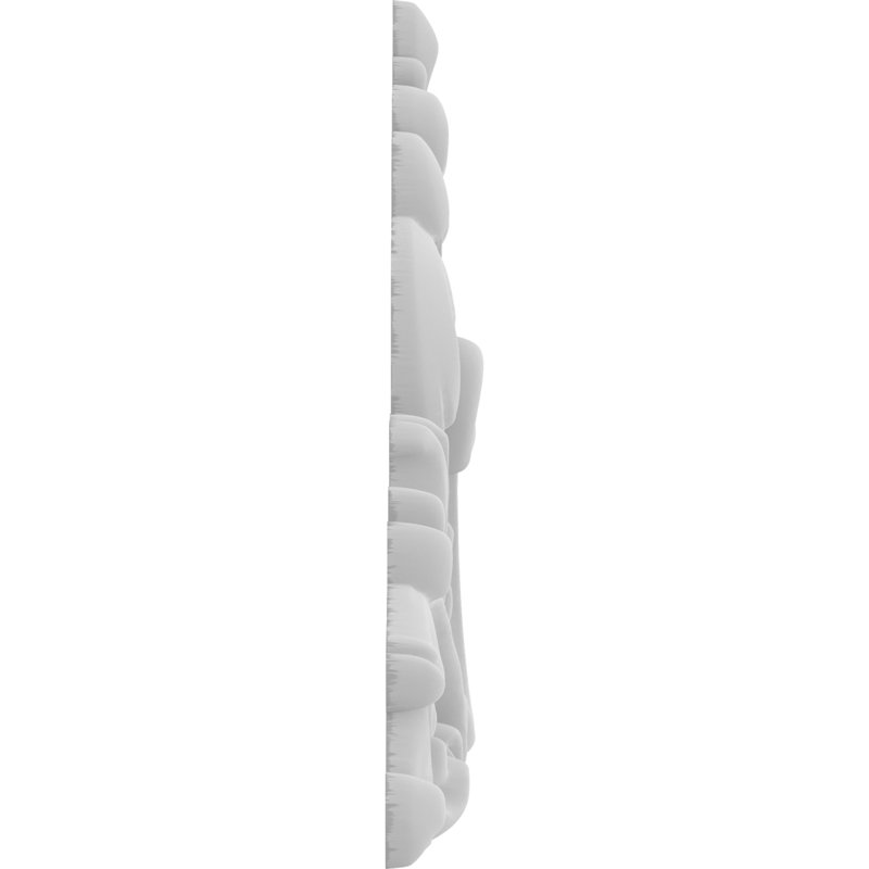Rosette Edgerton, H 4,5 po x l 6 po x P 0,5 po