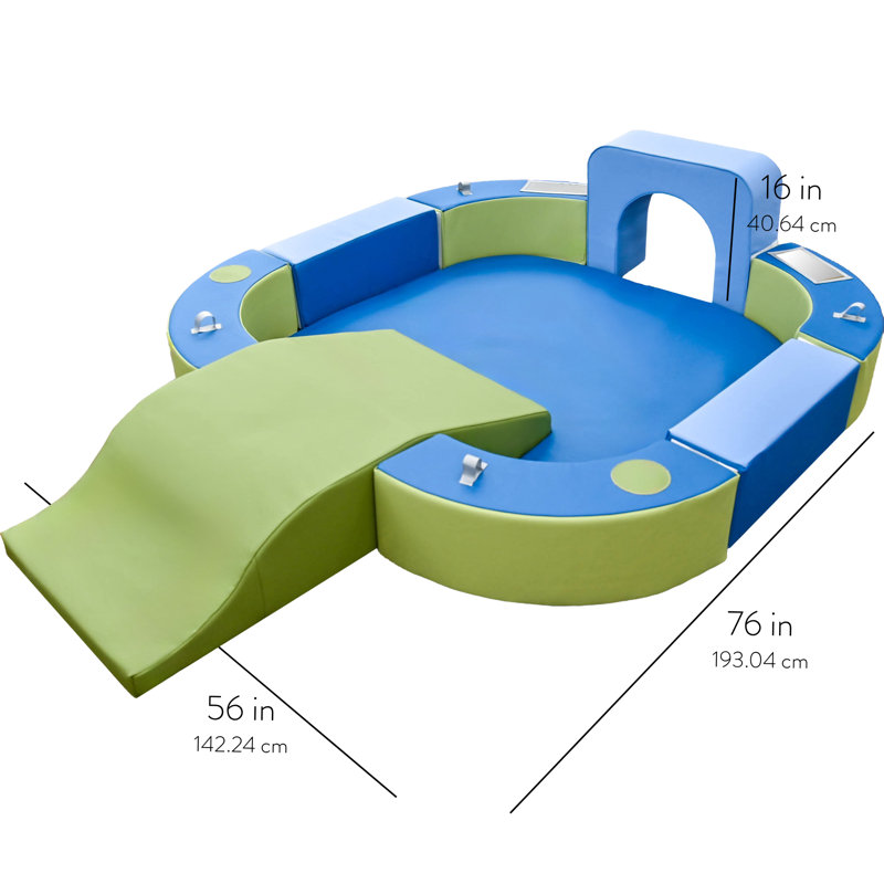 Aire de jeu avec tunnel et glissade - Woodland