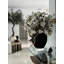 Black Konos Vase With White Magnolias
