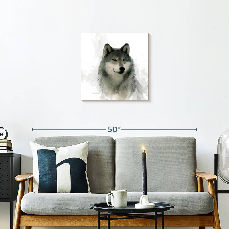 Crowle Rainsoft Wolf, 20" H x 20" W