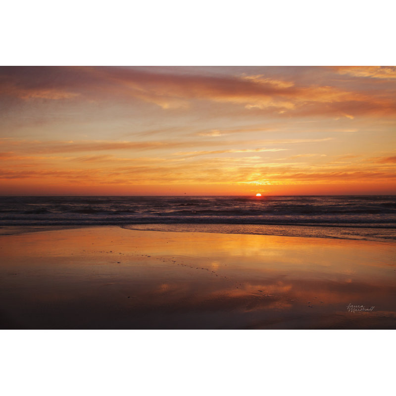 At Days End I - Impression, Oui, H 24 po x l 36 po x P 1,25 po, Toile encadrée noyer flottant