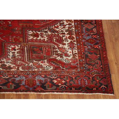 Red Geometric Traditional Area Rug 10x12