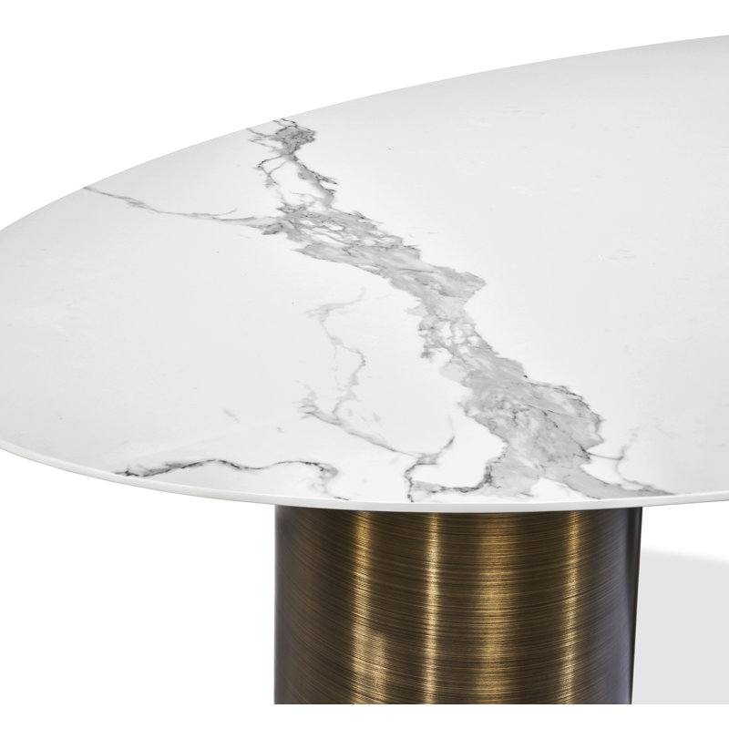 Chantal Oval Metal Base Dining Table