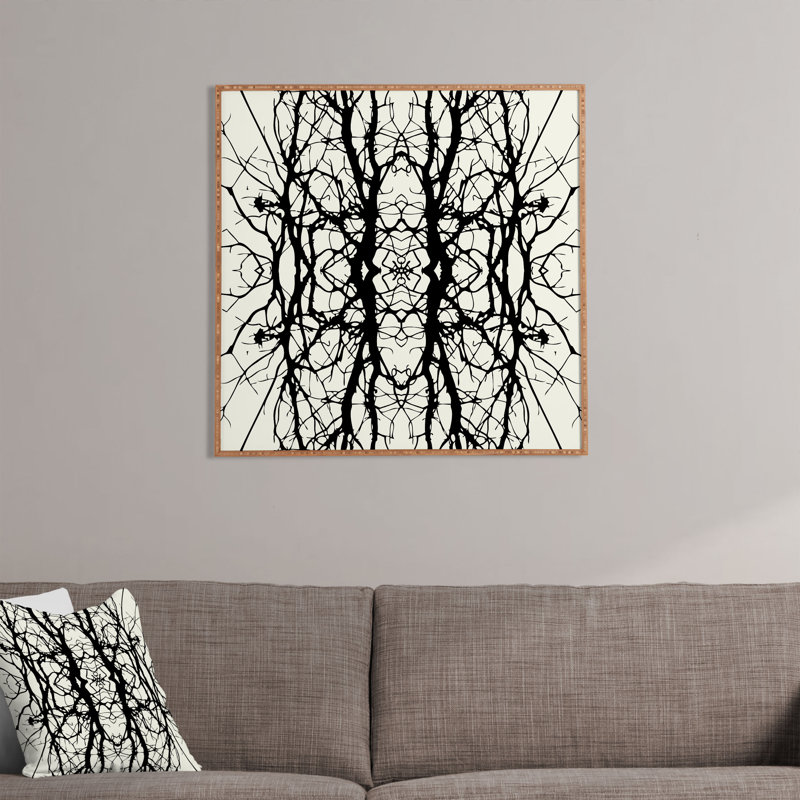 « tree silhouette », impression encadrée