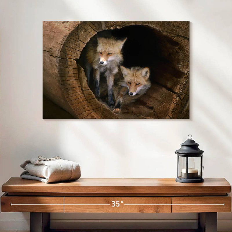 Renards de Brampt, H 16 po x l 24 po