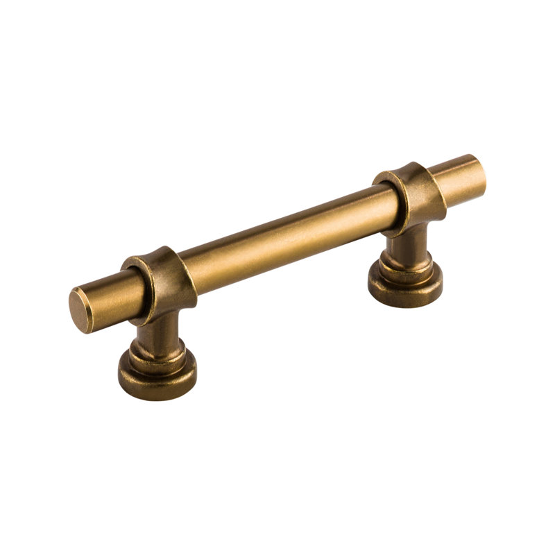 Bit 3" Center to Center Bar Pull, German Bronze, 3" Center to Center